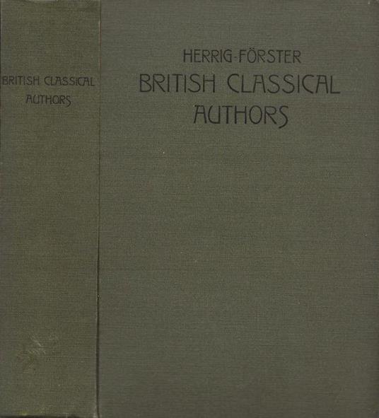 British Classical Authors - Ludwig Herrig - copertina