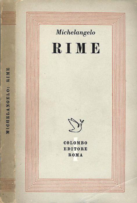 Rime - Michelangelo Buonarroti - copertina