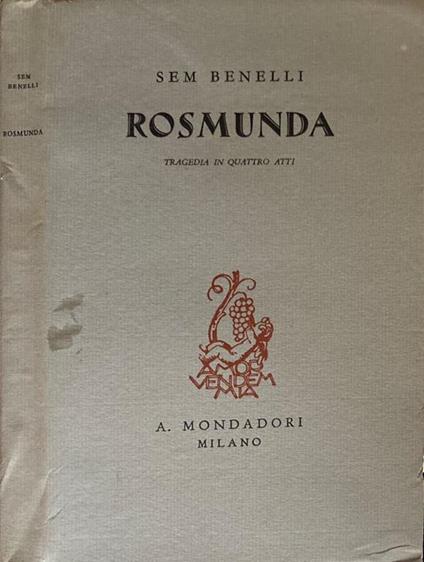 Rosmunda - Sem Benelli - copertina