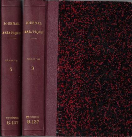 Journal Asiatique, ou recuèil de mémoires, d'extraits et de notices septième série tome III-IV 1874 - copertina