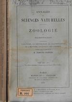 Annales des sciences naturelles zoologie et paléontologie VIII série tome XVII N. 1, 2-3-4-5-6 1903