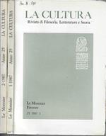 La cultura anno 1987 N. 1, 2