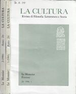 La cultura anno 1986 N. 1, 2