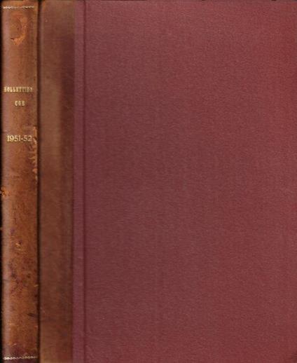 Bollettino di informazioni anno 1951-52 - copertina