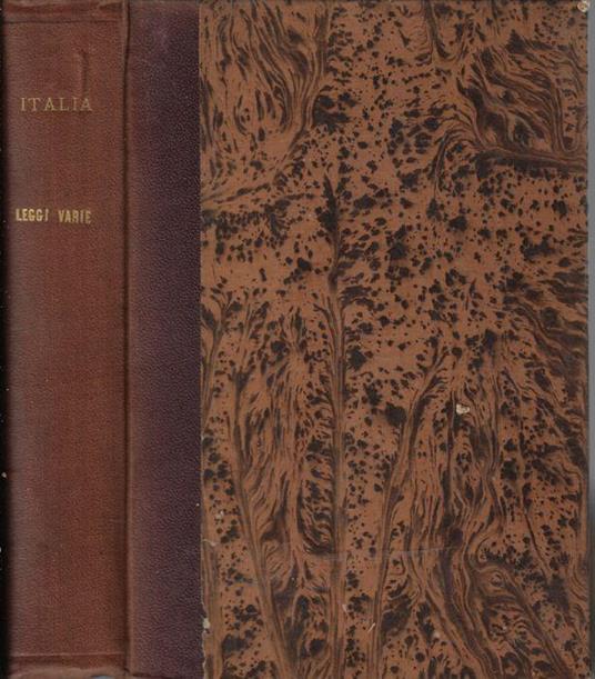 Leggi e dei decreti vari del Regno d'Italia - copertina