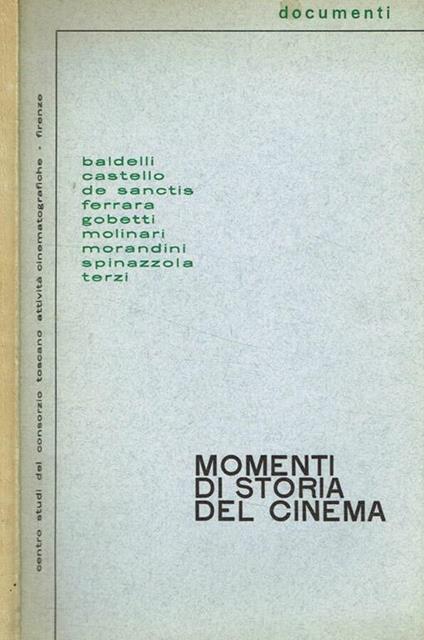 Momenti di storia del cinema - copertina