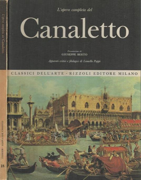 L' opera completa del Canaletto - Lionello Puppi - copertina