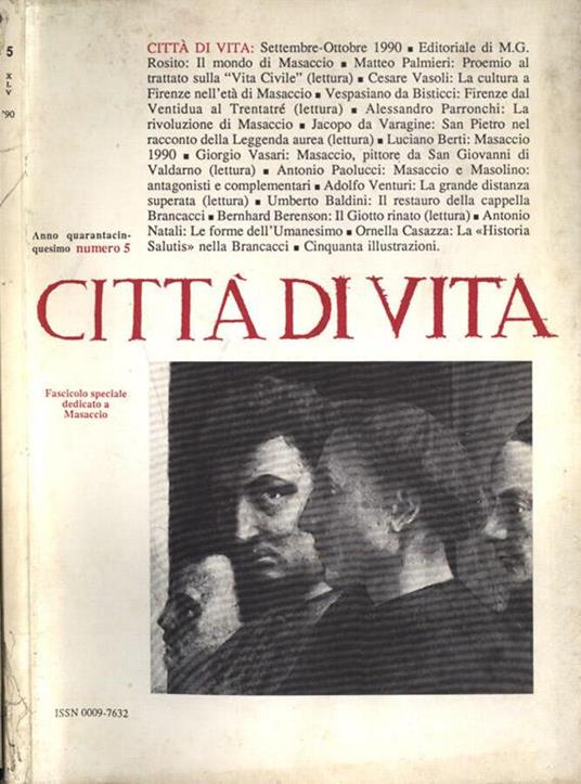 Città di vita Anno XLV n. 5 - copertina