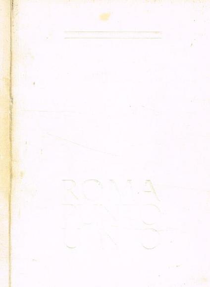 Roma punto uno - Massimo Carboni - copertina