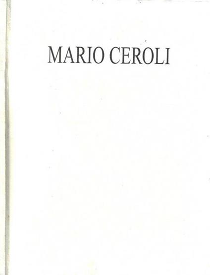 Mario Ceroli - copertina