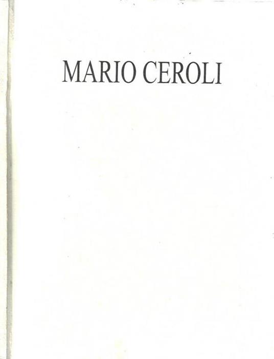 Mario Ceroli - copertina
