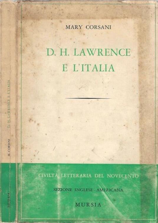 D. H. Lawrence e l'Italia - Mary Corsani - copertina