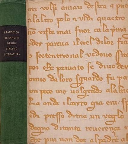 Dejiny Italske Literatury - Francesco De Sanctis - copertina