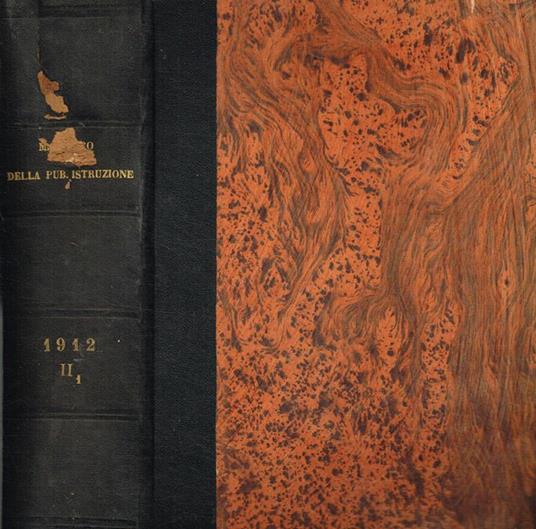 Bollettino ufficiale del ministero dell'istruzione pubblica. Anno XXXIX, Vol.II, fasc.32-51, 1912 - copertina