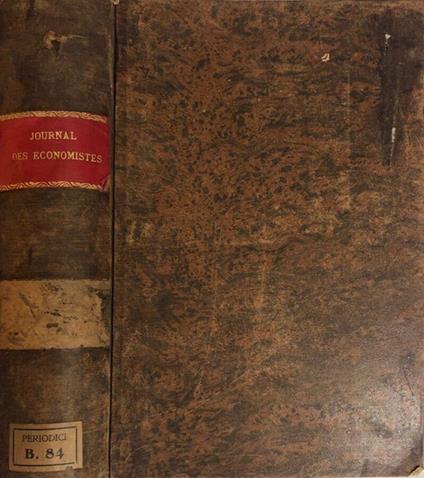 Journal des economistes anno 66, tomo XV-XVI - copertina