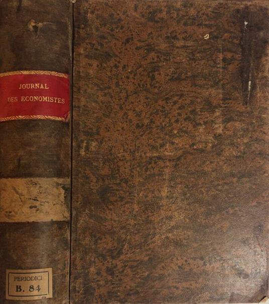 Journal des economistes anno 66, tomo XV-XVI - copertina