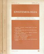 Epistemologia Vol.9-n.2 ,Fascicolo speciale