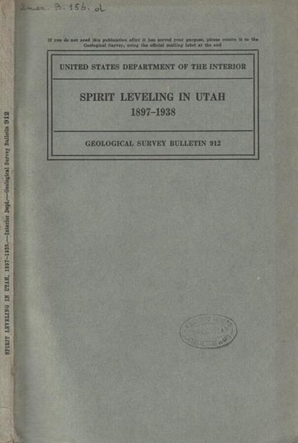 Spirit leveling in Utah - copertina