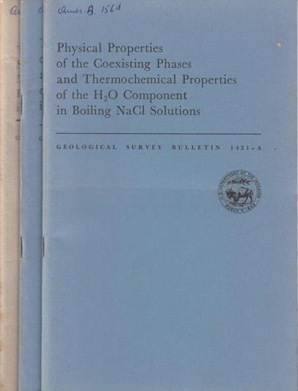 Preliminary steam tables for NaCl solutions - copertina