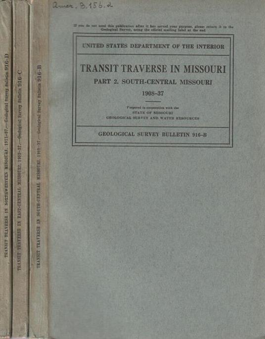 Transit traverse in Missouri - copertina