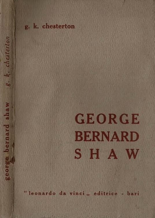 George Bernard Shaw - Gilbert K. Chesterton - copertina
