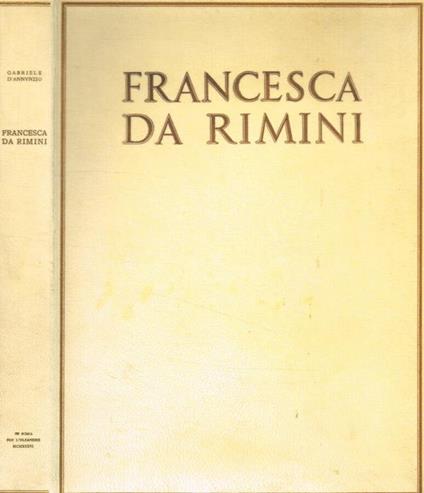 Francesca da Rimini - Gabriele D'Annunzio - copertina