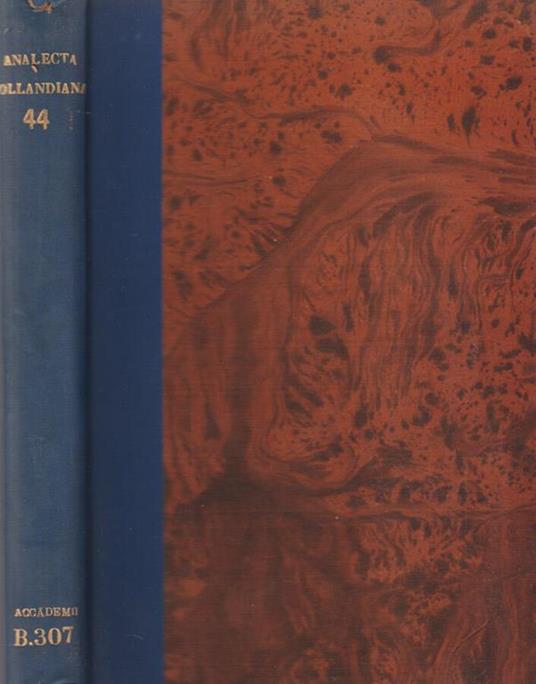 Analecta Bollandiana - Angelico da Civitavecchia - copertina