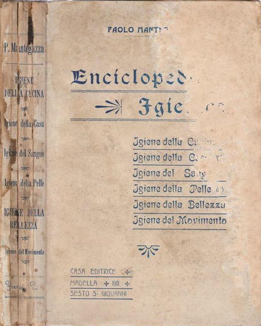 Enciclopedia igienica popolare - Paolo Mantegazza - copertina
