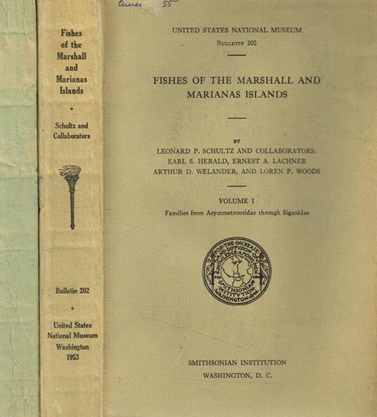 Fishes of the marshall and marianas islands. Vol.1, 2 - copertina