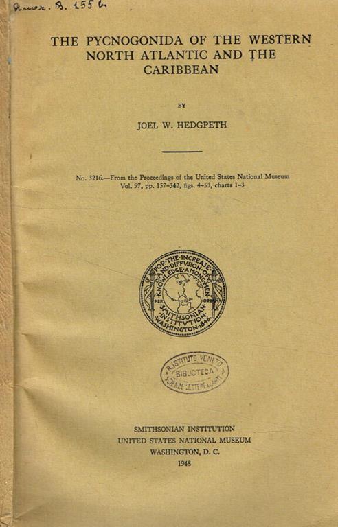 The pycnogonida of the western north atlantic and the caribbean - copertina