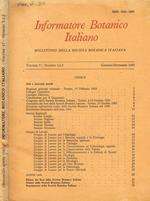 Informatore botanico italiano. Bollettino della societa botanica italiana. Vol.17, fasc.1/3, anno 1985