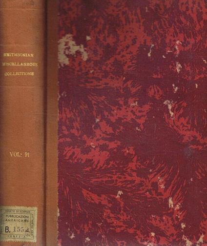 Smithsonian miscellaneous collections. VoL.91 - copertina