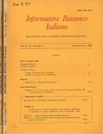 Informatore botanico italiano. Bollettino della societa botanica italiana. Vol.16, fasc.I, II/III, 1984