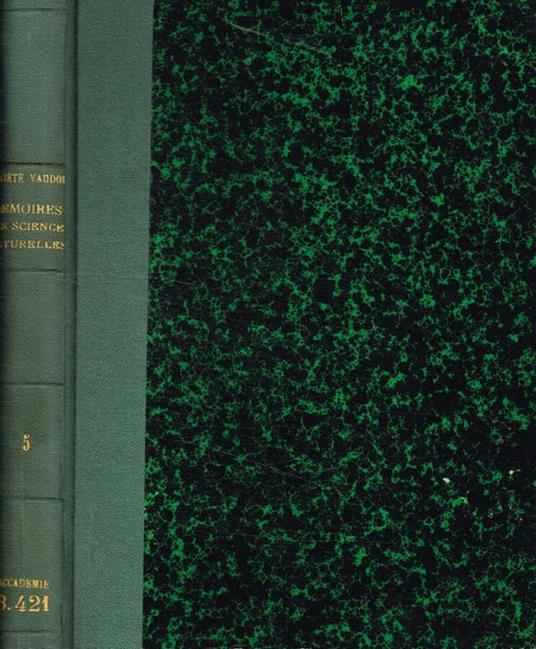 Mémoires de la société vaudoise des sciences naturelles. Volume 5, 1934-1937 - copertina