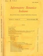Informatore botanico italiano. Bollettino della societa botanica italiana. Vol.21, fasc.1/3 Gennaio-Dicembre 1989