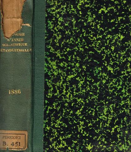 L' Année Scientifique et industrielle. Trentieme année 1886 - Luigi Figuier - copertina