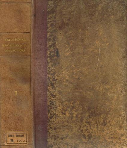 Smithsonian miscellaneous collections. Vol.VII - copertina