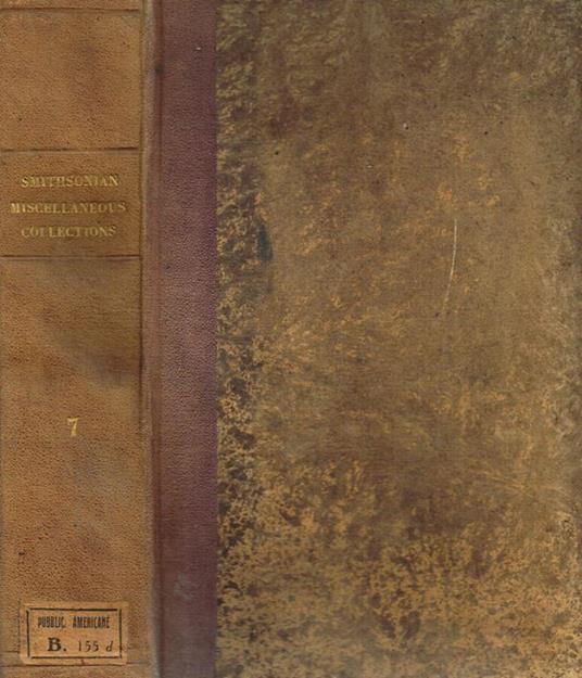 Smithsonian miscellaneous collections. Vol.VII - copertina