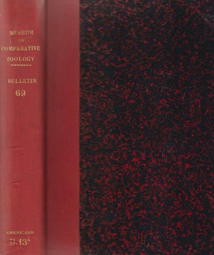 Bulletin of the Museum of Comparative Zoology at Harvard College - Angelico da Civitavecchia - copertina