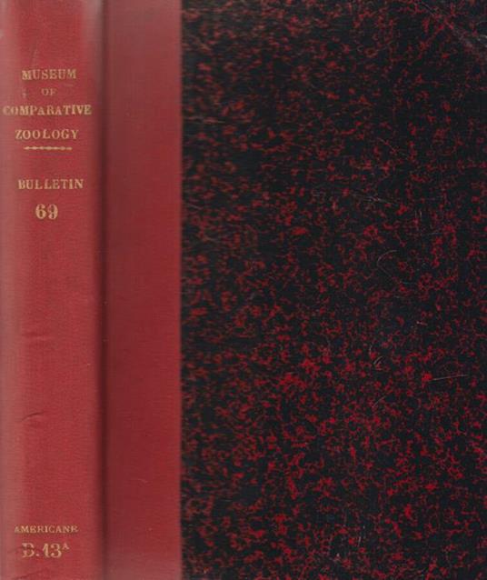 Bulletin of the Museum of Comparative Zoology at Harvard College - Angelico da Civitavecchia - copertina