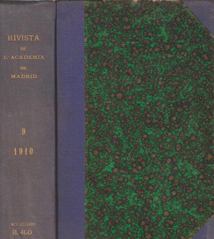 Revista de la Real Academia de Ciencias exactas, fisicas y naturales de Madrid - Angelico da Civitavecchia - copertina