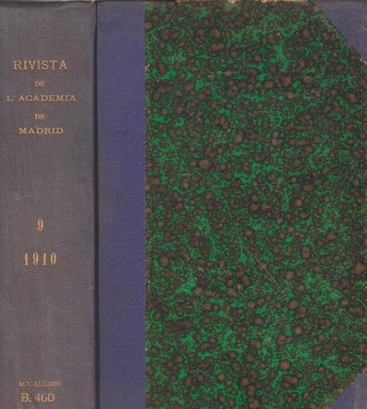Revista de la Real Academia de Ciencias exactas, fisicas y naturales de Madrid - Angelico da Civitavecchia - copertina