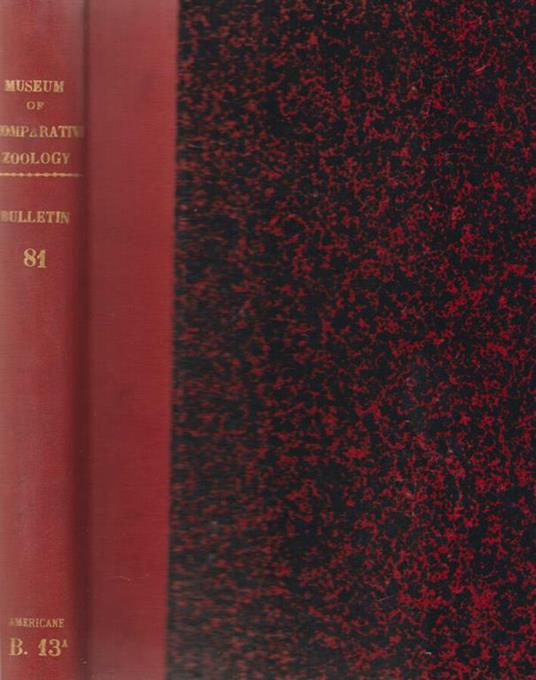 Bulletin of the Museum of Comparative Zoology at Harvard College - Angelico da Civitavecchia - copertina