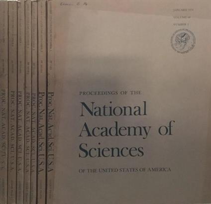 Proceedings of the National Academy of Sciences if the United States of America - Angelico da Civitavecchia - copertina