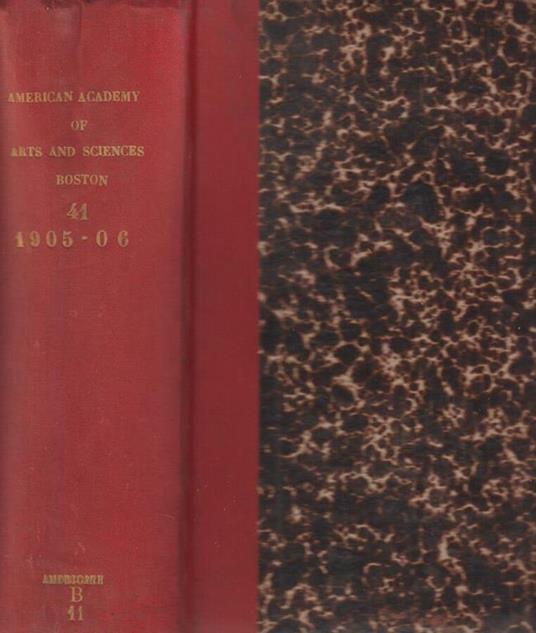 Proceedings of the American Academy of Arts and Sciences - Angelico da Civitavecchia - copertina