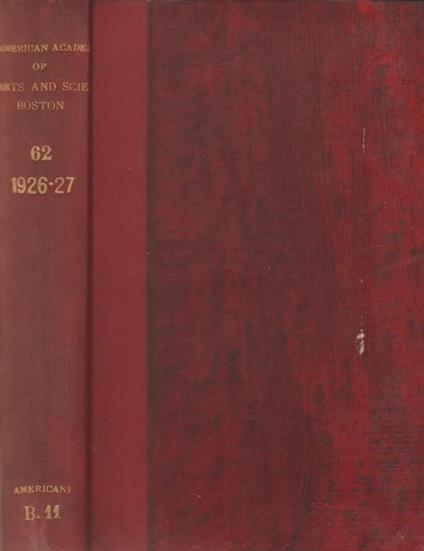 Proceedings of the American Academy of Arts and Sciences - Angelico da Civitavecchia - copertina