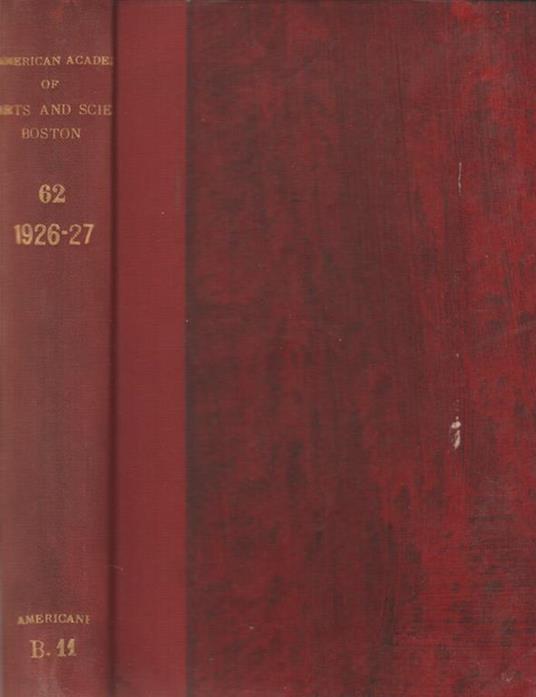 Proceedings of the American Academy of Arts and Sciences - Angelico da Civitavecchia - copertina