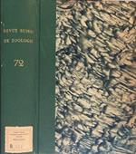Revue suisse de zoologie Vol.72