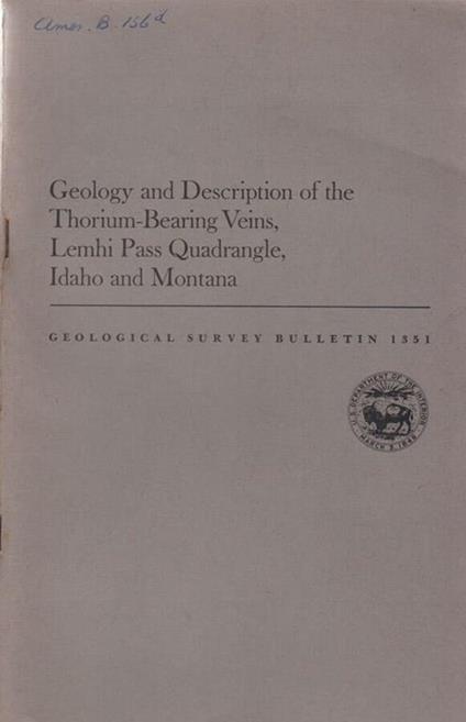 Geological Survey Bulletin 1351 - copertina