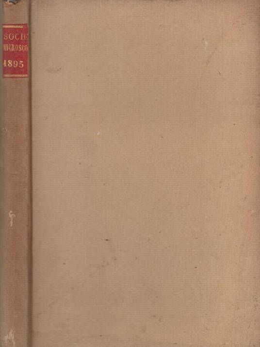 Annales de la Société Belge de Microscopie - Angelico da Civitavecchia - copertina